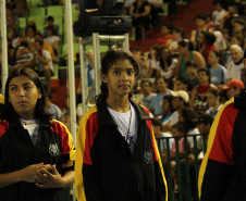 Participantes da das Olimpíadas Especiais das Apaes