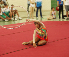 MARINGÁ-PR / XX OLIMPÍADAS ESPECIAÍS DAS APAES - VILA OLÍMPICA - COMPETIÇÃO: APARELHO ARCO - Cleudiana Francisca Alves (Apae - Espírito Santo) - Foto: Giuliano Gomes