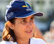 MARINGÁ-PR / XX OLIMPÍADAS ESPECIAÍS DAS APAES - VILA OLÍMPICA - Adriana Eik Mendes Paloco, Técnica da Equipe de Natação do Paraná - Foto: Giuliano Gomes