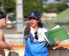 MARINGÁ-PR / XX OLIMPÍADAS ESPECIAÍS DAS APAES - VILA OLÍMPICA - Adriana Eik Mendes Paloco, Técnica da Equipe de Natação do Paraná - Foto: Giuliano Gomes