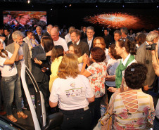 O governador em exercício Flávio Arns participou nesta sexta-feira (09), em Curitiba, da premiação do Programa Agrinho, desenvolvido pelo Serviço Nacional de Aprendizagem Rural (Senar-PR).