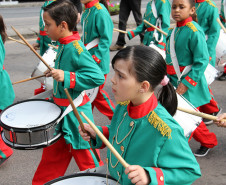 Apresentação durante Desfile do Sete de Setembro, em Curitiba.