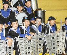 CURITIBA/PR - ENCONTRO DE FANFARRAS E BANDAS DE CURITIBA - LOCAL: GINÁSIO DA PRAÇA OSVALDO CRUZ - 23/11/2012