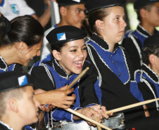 CURITIBA/PR - ENCONTRO DE FANFARRAS E BANDAS DE CURITIBA - LOCAL: GINÁSIO DA PRAÇA OSVALDO CRUZ - 23/11/2012 - 