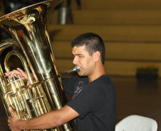 CURITIBA/PR - ENCONTRO DE FANFARRAS E BANDAS DE CURITIBA - LOCAL: GINÁSIO DA PRAÇA OSVALDO CRUZ - 23/11/2012 