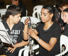 CURITIBA/PR - ENCONTRO DE FANFARRAS E BANDAS DE CURITIBA - LOCAL: GINÁSIO DA PRAÇA OSVALDO CRUZ - 23/11/2012 - 