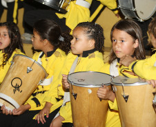 CURITIBA/PR - ENCONTRO DE FANFARRAS E BANDAS DE CURITIBA - LOCAL: GINÁSIO DA PRAÇA OSVALDO CRUZ - 23/11/2012 - 