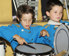 CURITIBA/PR - ENCONTRO DE FANFARRAS E BANDAS DE CURITIBA - LOCAL: GINÁSIO DA PRAÇA OSVALDO CRUZ - 23/11/2012 -