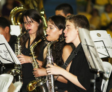 CURITIBA/PR - ENCONTRO DE FANFARRAS E BANDAS DE CURITIBA - LOCAL: GINÁSIO DA PRAÇA OSVALDO CRUZ - 23/11/2012 - 