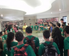 Os grupos conheceram o Ecomuseu da usina hidroelétrica de Itaipu.