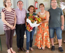 Mara Domingos da Silva, do 9º ano do Colégio Estadual São Pedro, em São Pedro do Iguaçu (centro).