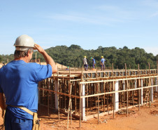 Obras do Colégio Estadual Geraldina da Mota.