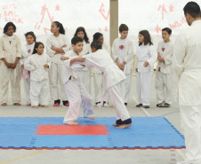 A Secretaria de Estado da Educação ultrapassou a meta inicial estipulada de implantar educação integral em 500 estabelecimentos da rede estadual de educação básica. Na foto, alunos do Colégio Narciso Mendes, participam de atividades extra-classe.