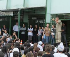 Programa Brigada Escolar no Colégio Estadual Etelvina Cordeiro Neves. Foto de arquivo.
