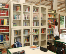 PALMEIRA/PR 20 DE FEVEREIRO DE 2013 - COLÉGIO ESTADUAL DOM ALBERTO GONÇALVES - Biblioteca.