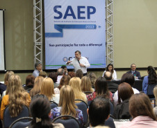 Seminário do Sistema de Avaliação da Educação Básica do Paraná (SAEP)<br />
<br />
Veja mais fotos em: <a href=" http://www.flickr.com/photos/flavioarns/sets/72157632860461457/" target="_blank"> http://www.flickr.com/photos/flavioarns/</a>