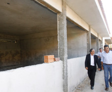 Visita às obras da Escola Municipal Judith Goss de Lima.
