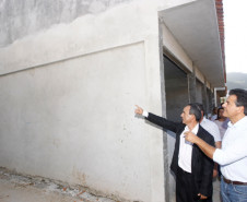Visita às obras da Escola Municipal Judith Goss de Lima.