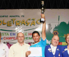 Lucas Fernades, aluno do colégio e ganhador da primeira edição do concurso.