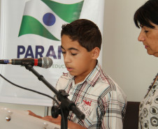 “A Arte de contar e poetizar o pão" é uma parceria entre a Secretaria e o Sindicato da Indústria de Panificação e Confeitaria do Estado do Paraná.<br />
<br />
Veja mais fotos em: <a href=" http://www.flickr.com/photos/flavioarns/sets/72157632944608769/" target="_blank"> http://www.flickr.com/photos/flavioarns/</a>