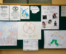 Em Curitiba, alunos do Colégio Estadual Senhorinha de Moraes Sarmento, participam de um concurso de grafite. A melhor arte será reproduzida no muro da escola. Os estudantes estão fazendo ainda um jornal mural com informações sobre a temática, escrevendo poesias e confeccionando cartazes. A flor símbolo do dia também será pintada no colégio. 