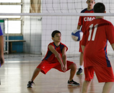 14-05-13 - Jogos Escolares, Secretaria de Esporte, jogo de volei entre o CMC e Polivalente.  