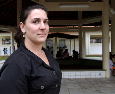 Espigão Alto do Iguaçu - Escola Indígena ValdomiroTupã  P. de Lima, na Aldeia Pinhal.
N/F: Iliane de Luca, diretora da escola indígena na aldeia Pinhal.
Espigão Alto do Iguaçu, 16-05-13.
 