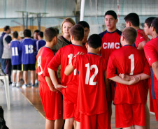 14-05-13 - Jogos Escolares, Secretaria de Esporte, jogo de volei entre o CMC e Polivalente. 