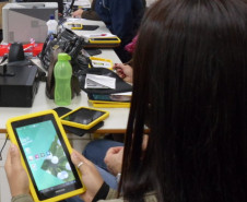 Professores de Cascavel receberam tablets recebem treinamento para usar os equipamentos em sala de aula.Cascavel, 28/06/2013.