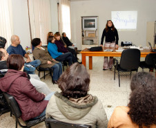 27-06-13 - Superintendente Eliane Rocha participa da semana pedagógica para os professores na Ditec e auditório do Arquivo Publico.