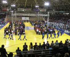 Mais de cinco mil atletas de 12 a 14 alunos disputam a Etapa Final – Classe B dos Jogos Escolares do Paraná até o dia 06 de julho. <br />
<br />
Veja mais fotos em: <a href=" http://www.flickr.com/photos/flavioarns/sets/72157634384516063/" target="_blank"> http://www.flickr.com/photos/flavioarns/ </a>