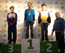 Vencedores do Xadrez Rápido: Ouro para Leonardo Mateus Miester, do Colégio Estadual Paulo VI, de Boa Vista da Aparecida. Prata para Waine Brbosa de Oliveira Júnior, do Colégio Dom Bosco, de Siqueira Campos. Bronze para Gabriel Binícius Souza, do Colégio Pequeno Príncipe, de Nova Londrina. 