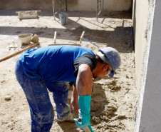 Colégio Estadual Yvone Pimentel recebe obras de reforma e ampliação. 16-07-13.  