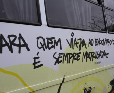 Imagens da Caravana em 2012, quando a homenageada foi Helena Kolody.