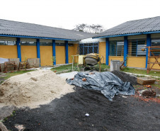 Obras no Colégio Estadual José Armim Matte. 26-08-13. 