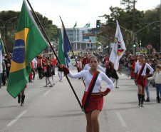 Mais de 1,5 mil alunos de escolas públicas participaram do desfile de 7 de Setembro na Avenida Cândido de Abreu, em Curitiba.<br />
<br />
Veja mais fotos em: <a href=" http://www.flickr.com/photos/flavioarns/sets/72157635424221038/" target="_blank"> http://www.flickr.com/photos/flavioarns</a>