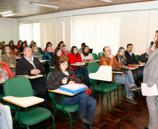 Secretaria Estadual da Educação, DITEC, reunião sobre o PAD com o Núcleo Regional de Educação de União da Vitória. 02-10-13.