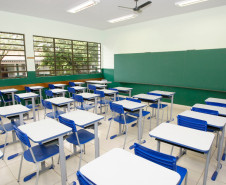 Arapongas, Colégio Estadual Nadir Montanha que recebeu reformas como a construção de três novas salas de aula. 24-09-13.