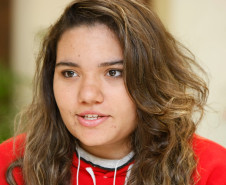 Colégio Estadual Dom Pedro II em Umuarama, alunos falam sobre simulado do Enem, na foto Rhuama Alburquerque. 17-09-13.