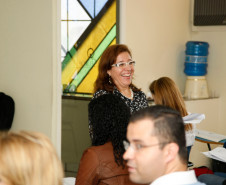 Palestra sobre capacitação para a Olimpíada de Língua Portuguesa – Escrevendo o futuro, no Hotel Centro Europeu. 25-10-13.  