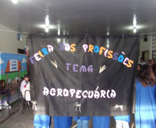 A semana cultural do Colégio Estadual Amadeu Mario Margraf, em Palmeira, finalizada nessa sexta-feira (25), desenvolveu uma série de atividades para promover uma maior interação entre a escola e a comunidade. Um dos maiores sucessos da semana foi a apresentação de uma feira de profissões dirigida aos estudantes dos ensinos fundamental e médio. “Através de parceria com vários profissionais, contemplamos todas as profissões e separamos por categorias.