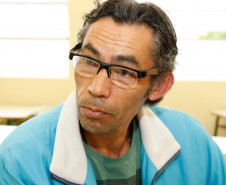 Reforma no Colégio Estadual Professor Julio Szymasnky em Araucária, na foto o pai de aluno Vilson Vilmar Hartmann. 24-10-13. 