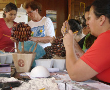 Uso de drogas e cultura caiçara foram temas abordados durante a programação, que contou com a participação da comunidade da Ilha.