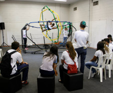 Foz do Iguaçu, Ficiencias no pavilhão de exposição do parque da Itaipu. 20-11-13.