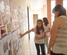 Alunos mostram trabalhos de valorização do município