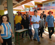 Governador Beto Richa inaugura a Escola Estadual do Campo José Marti, no Assentamento 8 de Abril. Jardim Alegrei/Pr, 30.11.2013.