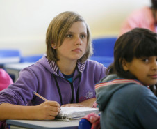 Dezoito novas escolas serão construídas pelo Governo do Paraná em 2014. Os colégios vão ofertar ensino fundamental e ensino médio em 16 cidades. Imagem meramente ilustrativa.