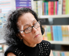 EJA - Colégio Estadual Dom Áttico Eusébio da Mota, na foto a aluna Dalva Maria Lucema de Oliveira. 16-01-14.