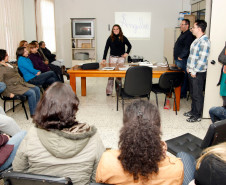 Superintendente Eliane Rocha participa da Semana Pedagógica no segundo semestre de 2013.
