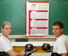 Alunos Soldados da Polícia Militar no curso do BPEC. 24-02-14.